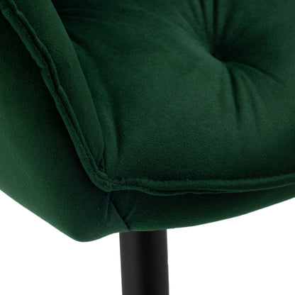 Sametová židle NEVADA VELVET tmavě zelené