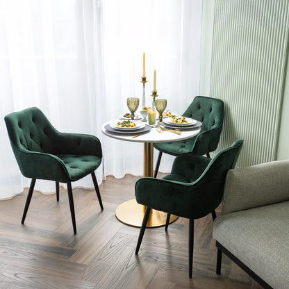 Sametová židle NEVADA VELVET tmavě zelené