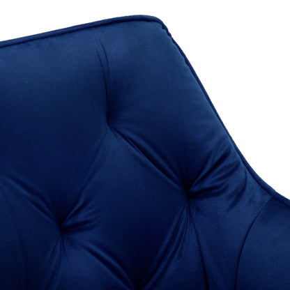 Sametová židle NEVADA VELVET tmavě modré
