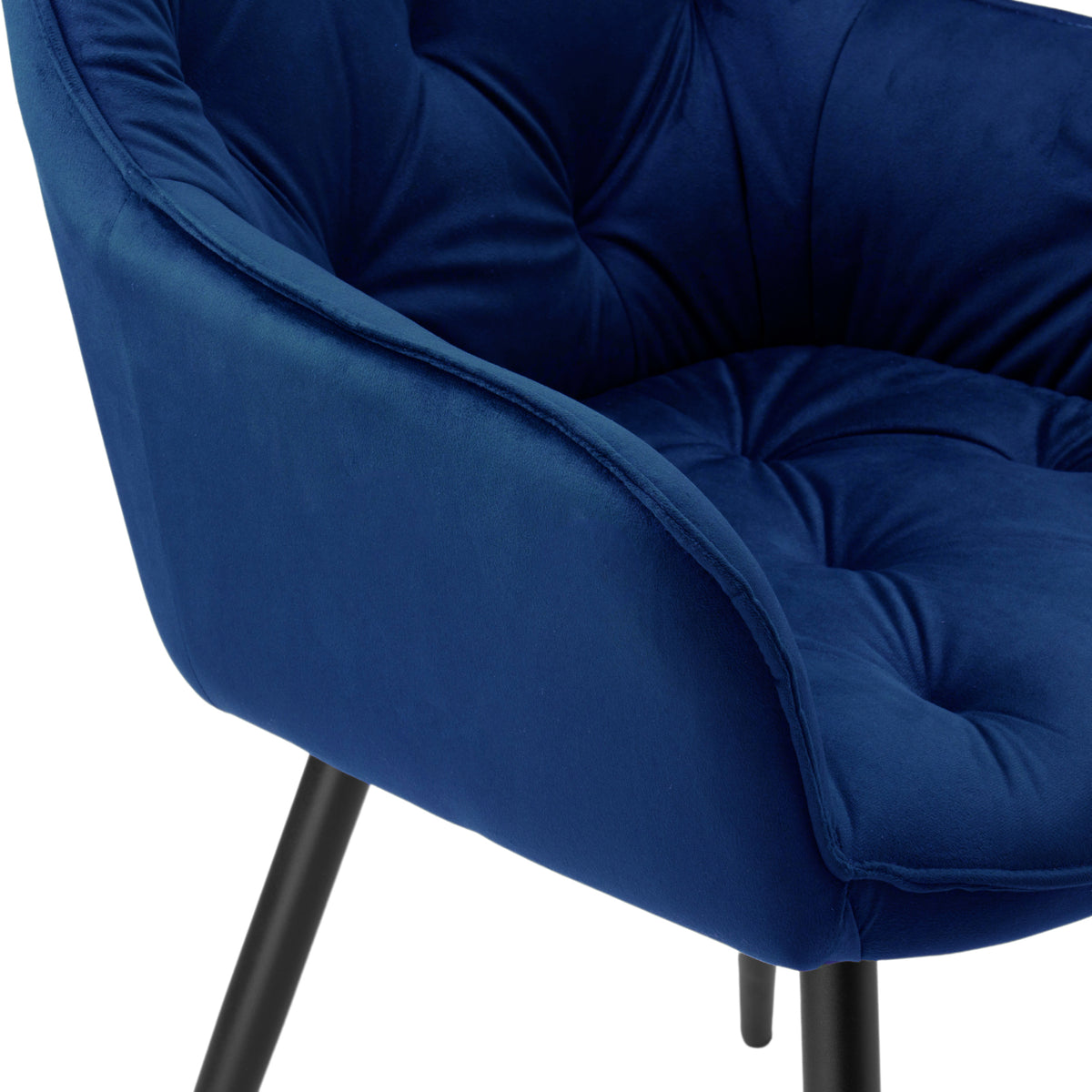 Sametová židle NEVADA VELVET tmavě modré