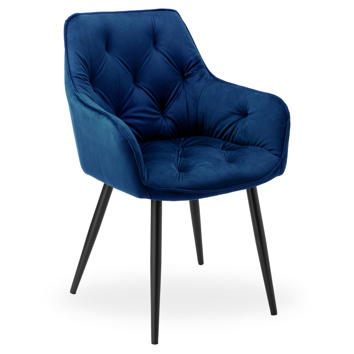 Sametová židle NEVADA VELVET tmavě modré