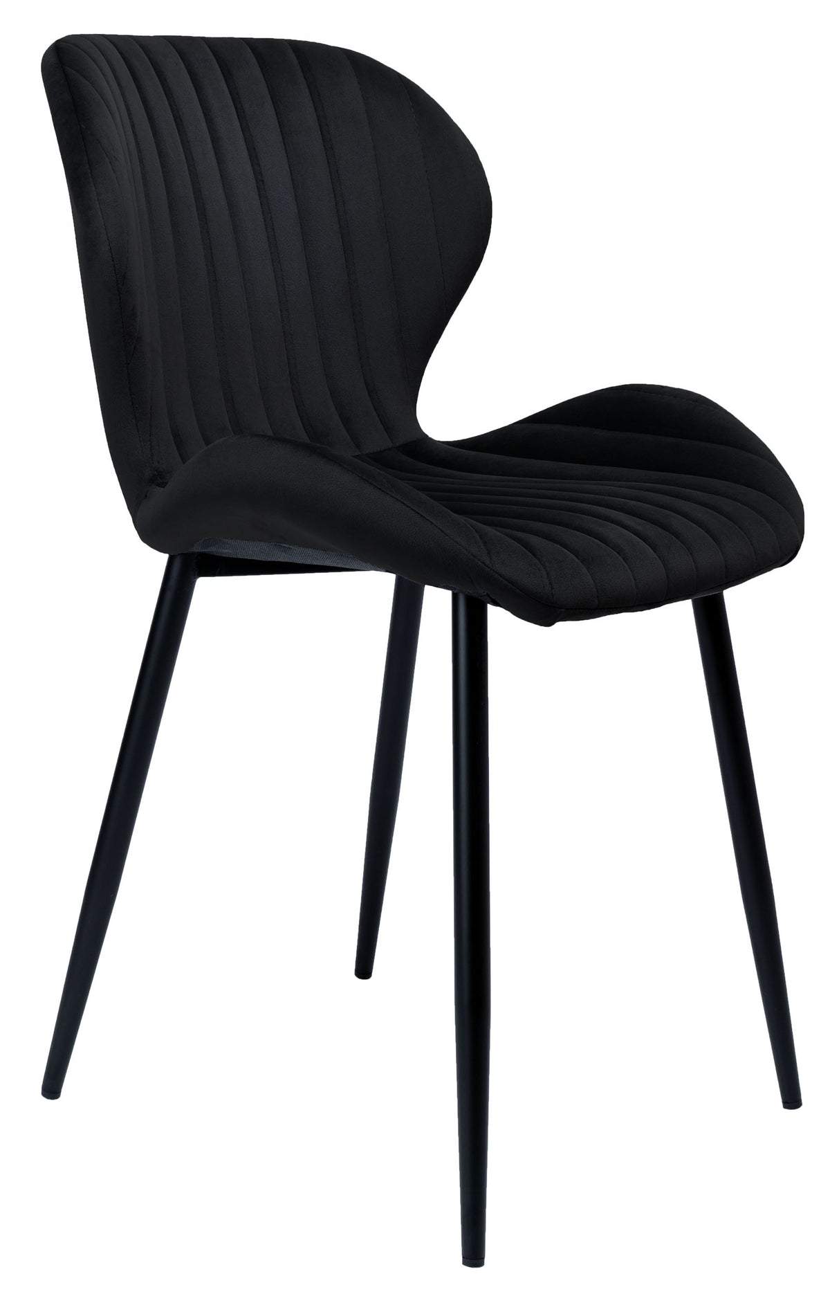 Sametová židle DALLAS VELVET černé