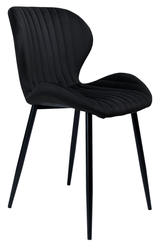 Sametová židle DALLAS VELVET černé
