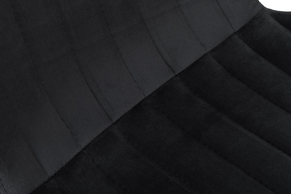 Sametová židle DALLAS VELVET černé