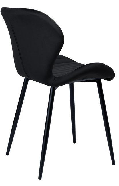 Sametová židle DALLAS VELVET černé