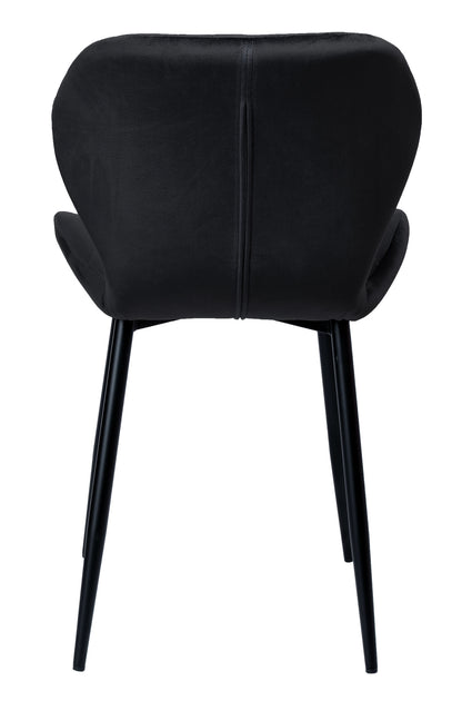 Sametová židle DALLAS VELVET černé