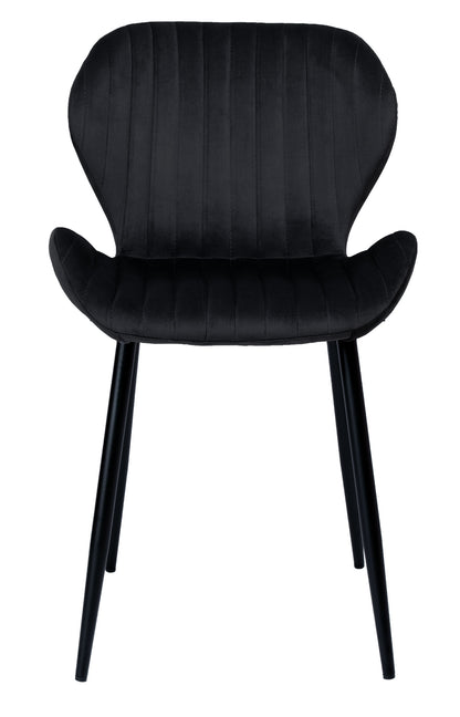 Sametová židle DALLAS VELVET černé