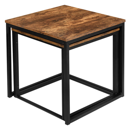 Konferenční stolky loft PRAVEN RUSTIC dekor starého dubu