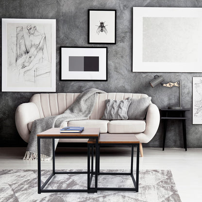 Konferenční stolky loft PRAVEN RUSTIC dekor starého dubu