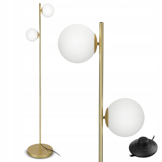 Zlatá stojací lampa G9