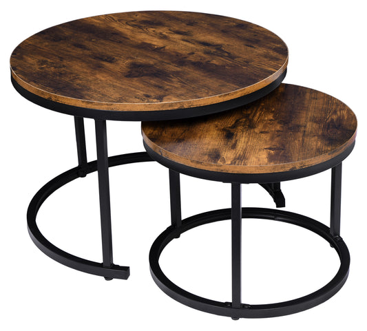 Sada dvou stolků loft Galen Rustic