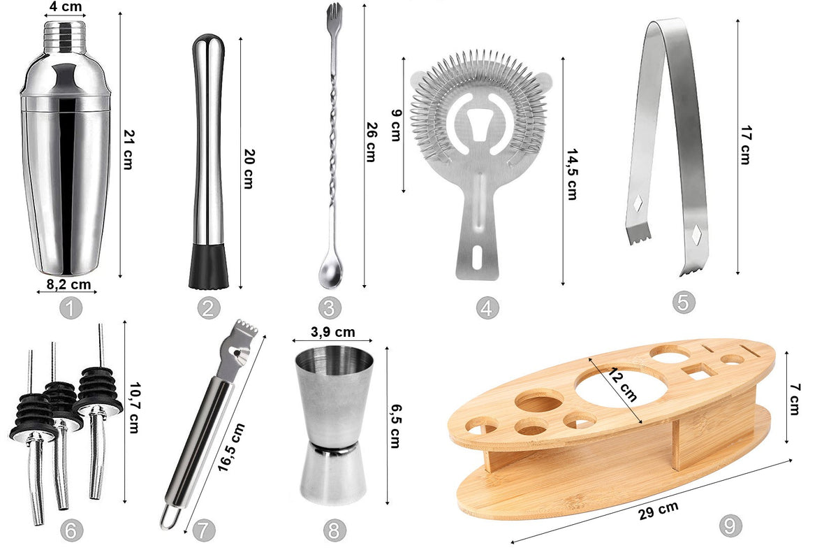 Barmanská sada DERBY 10 dílů