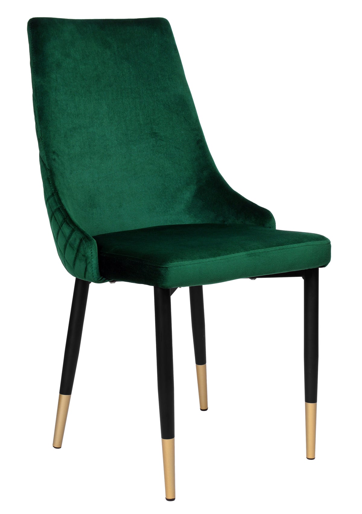 Sametová židle čalouněná Vermont Velvet tmavě zelené