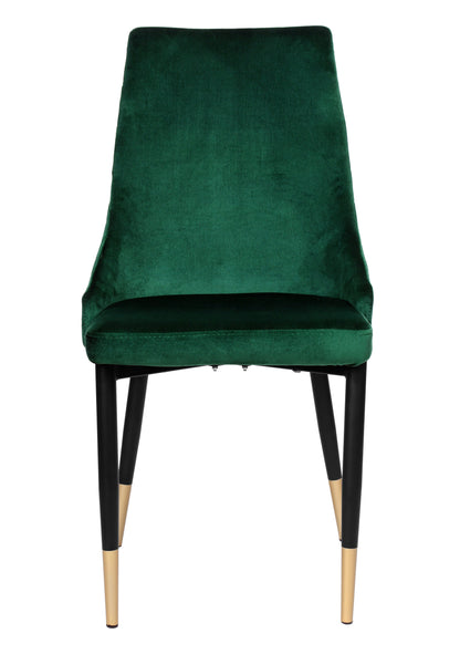 Sametová židle čalouněná Vermont Velvet tmavě zelené