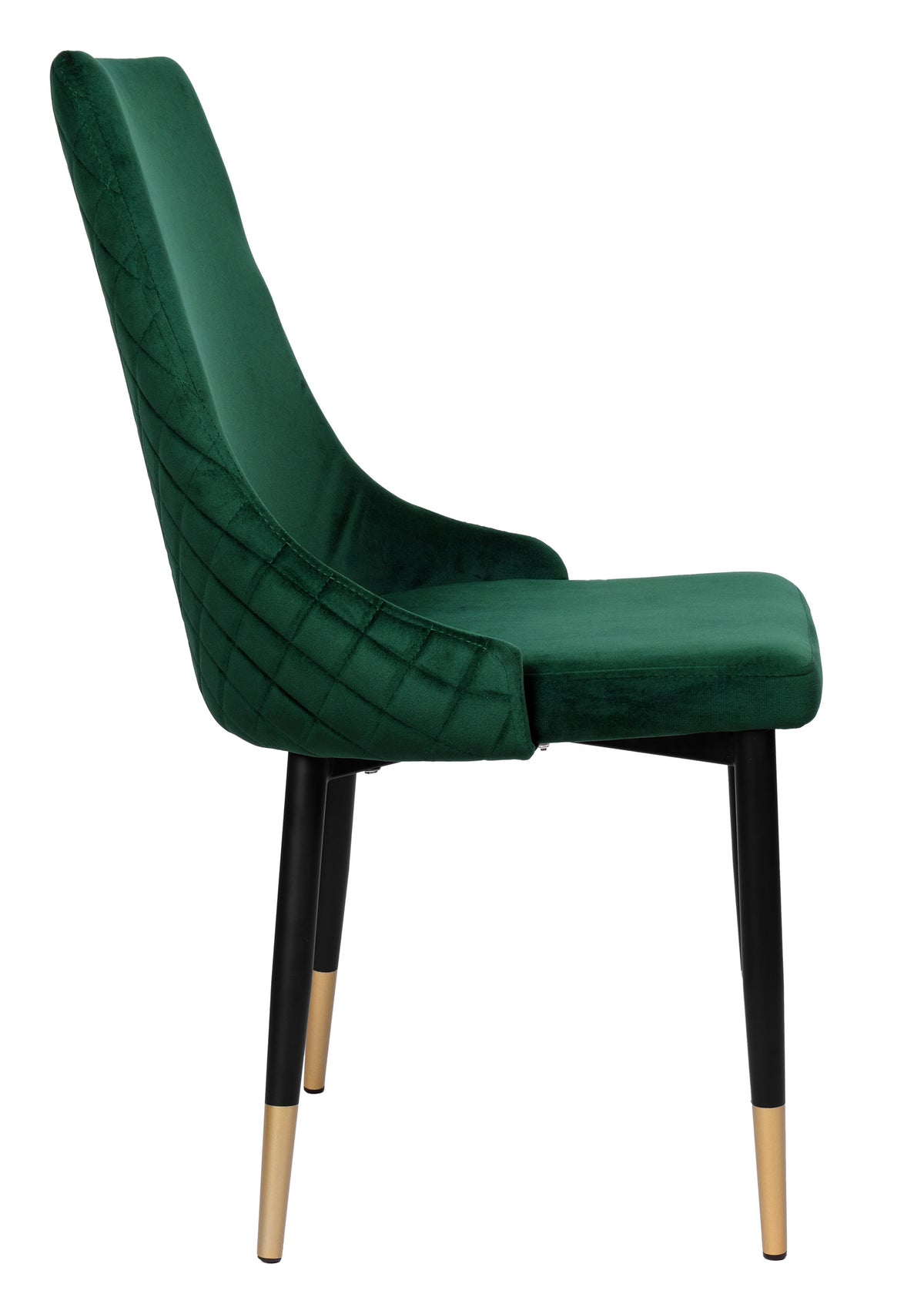 Sametová židle čalouněná Vermont Velvet tmavě zelené