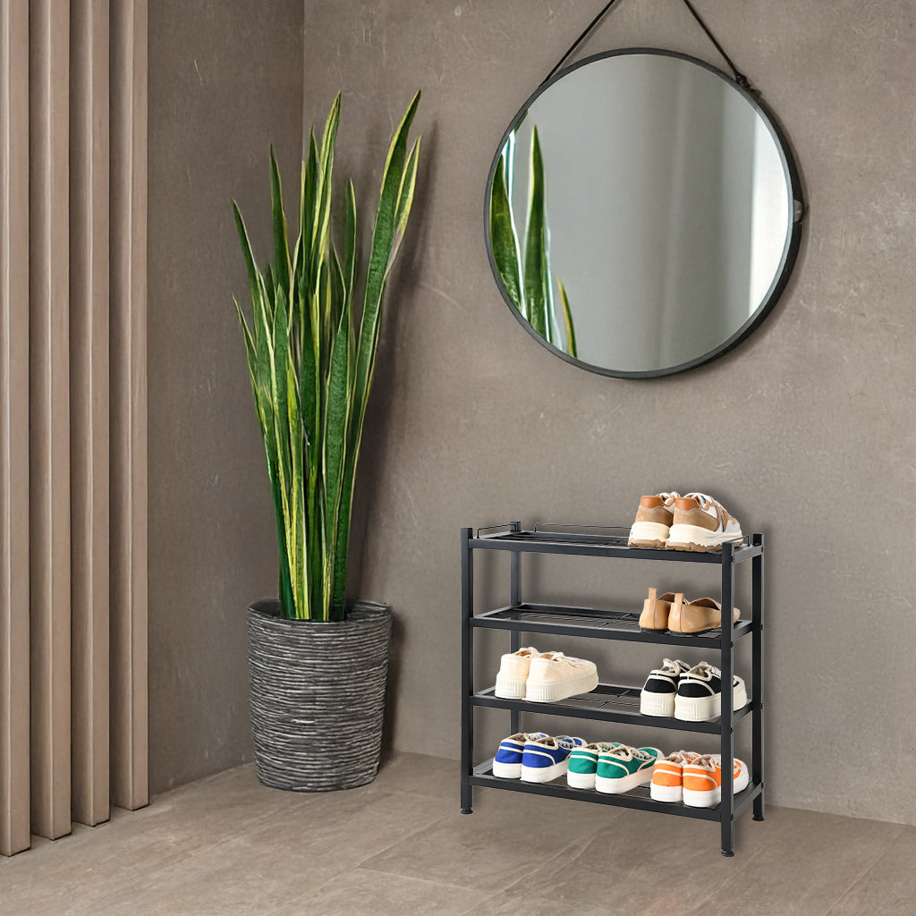 Botník loft Viena 4 úrovně černá