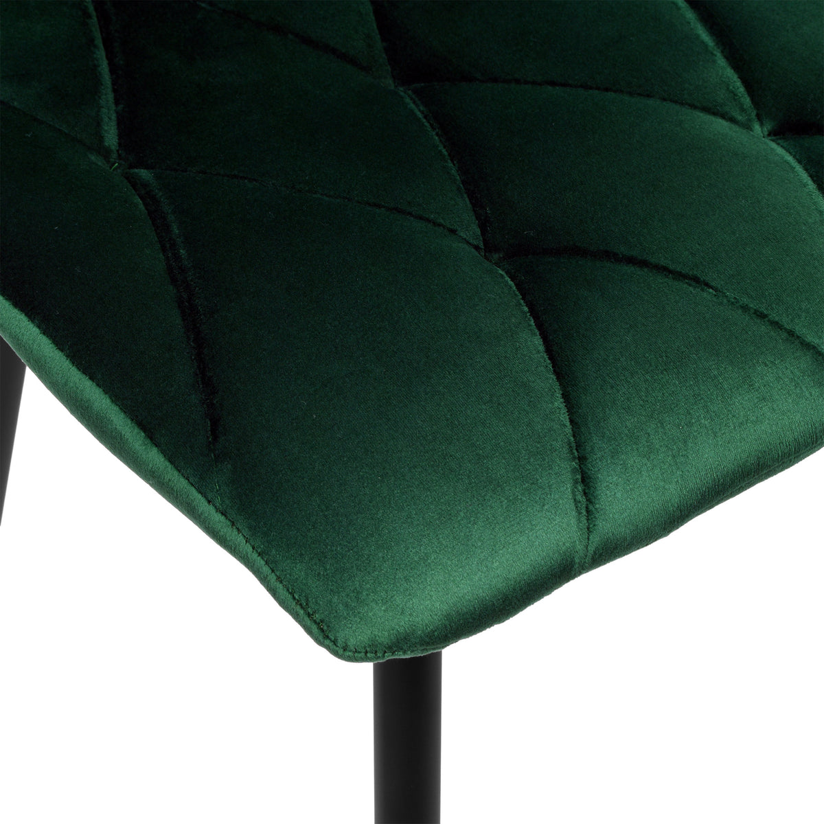 Sametová židle čalouněná Madison Velvet tmavě zelené