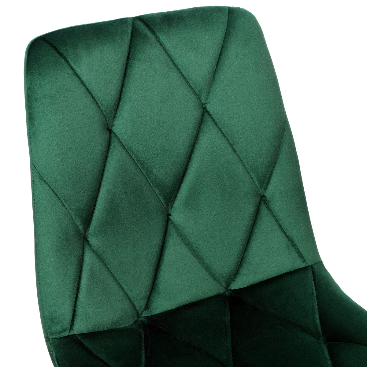 Sametová židle čalouněná Madison Velvet tmavě zelené
