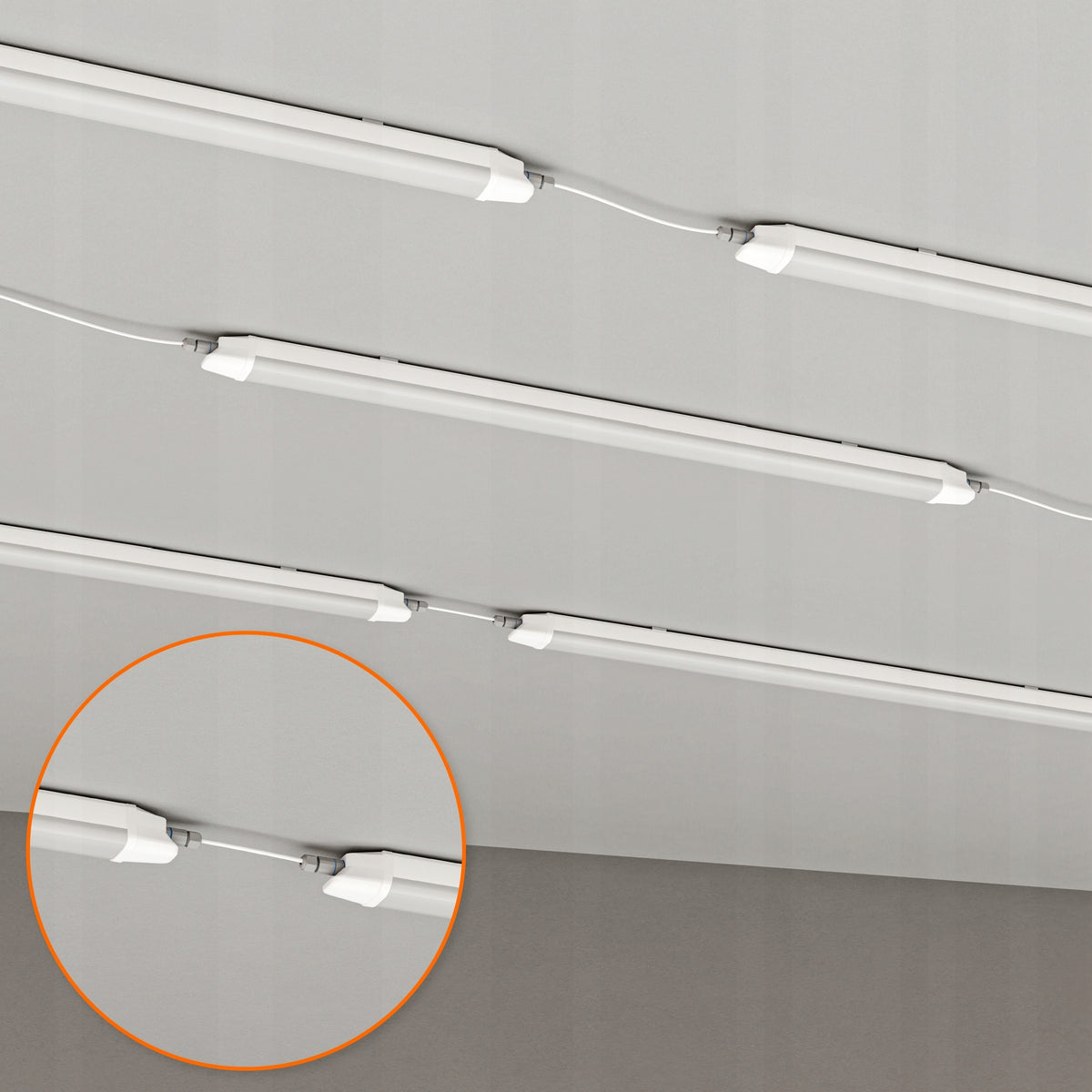 Prachotěsné LED svítidlo 40 W, 6400 lm, 120 cm