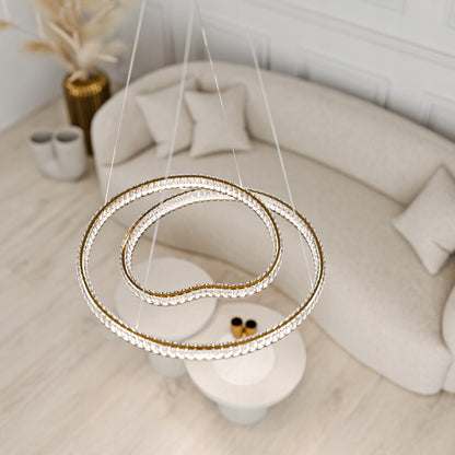 Bílé LED závěsné svítidlo 136 W – teplá bílá