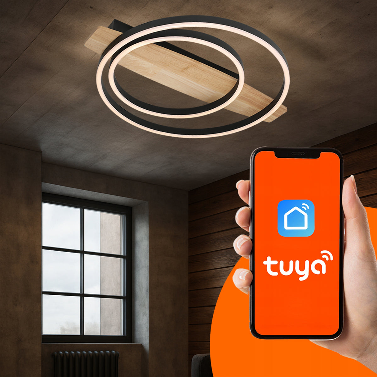 LED stropní svítidlo 68 W, 6120 lm, IP20