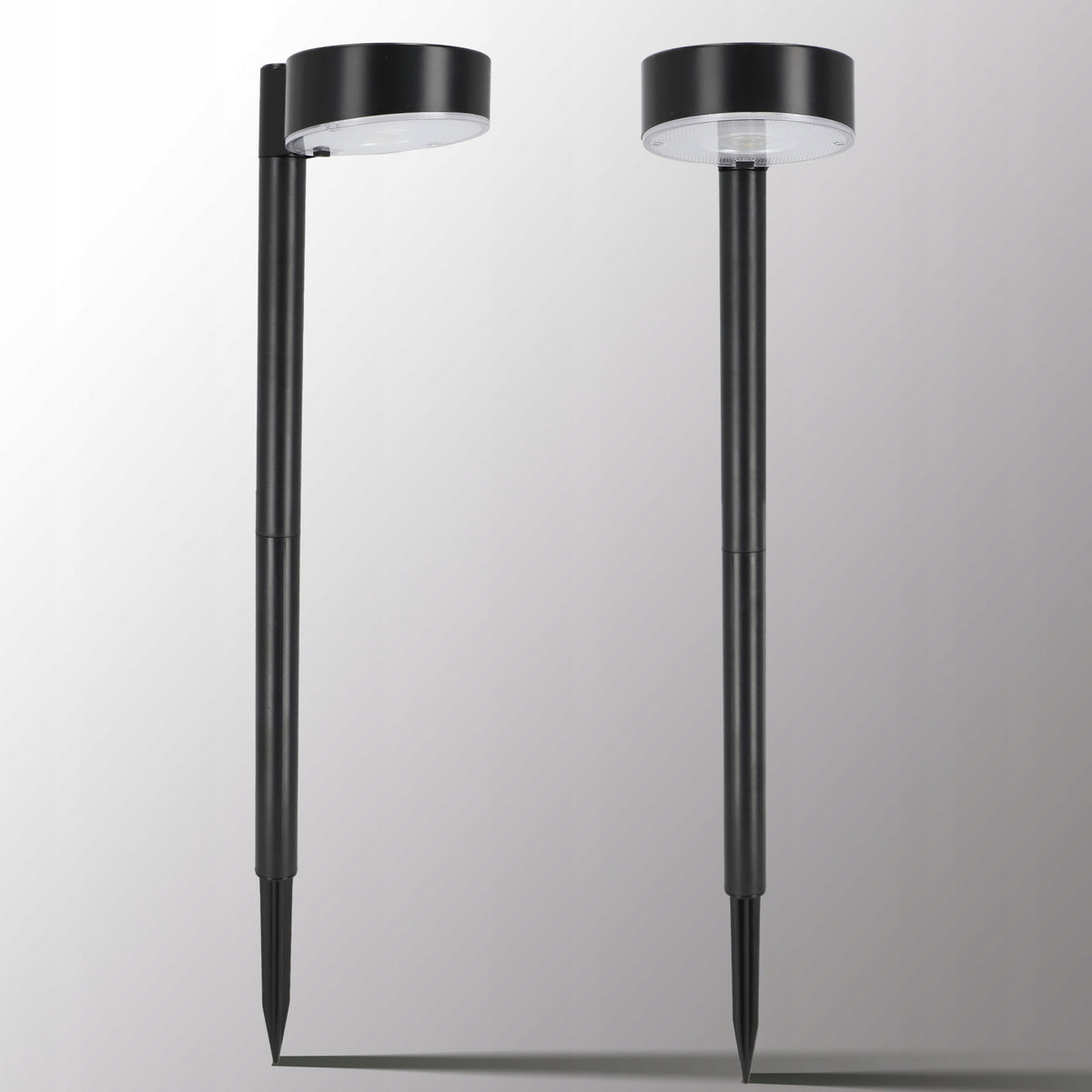 Černé LED solární zápichové svítidlo, IP65