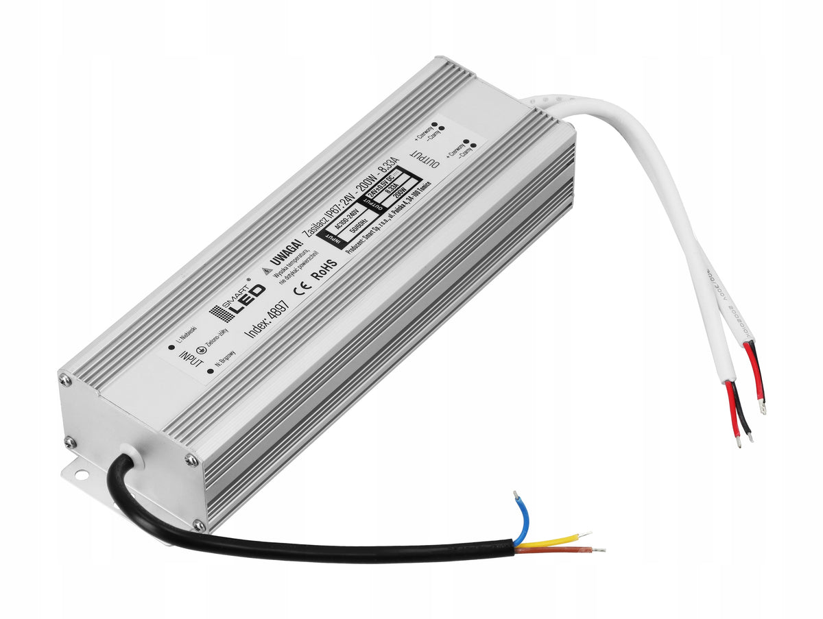 LED napájecí zdroj 24 V, 200 W, IP67