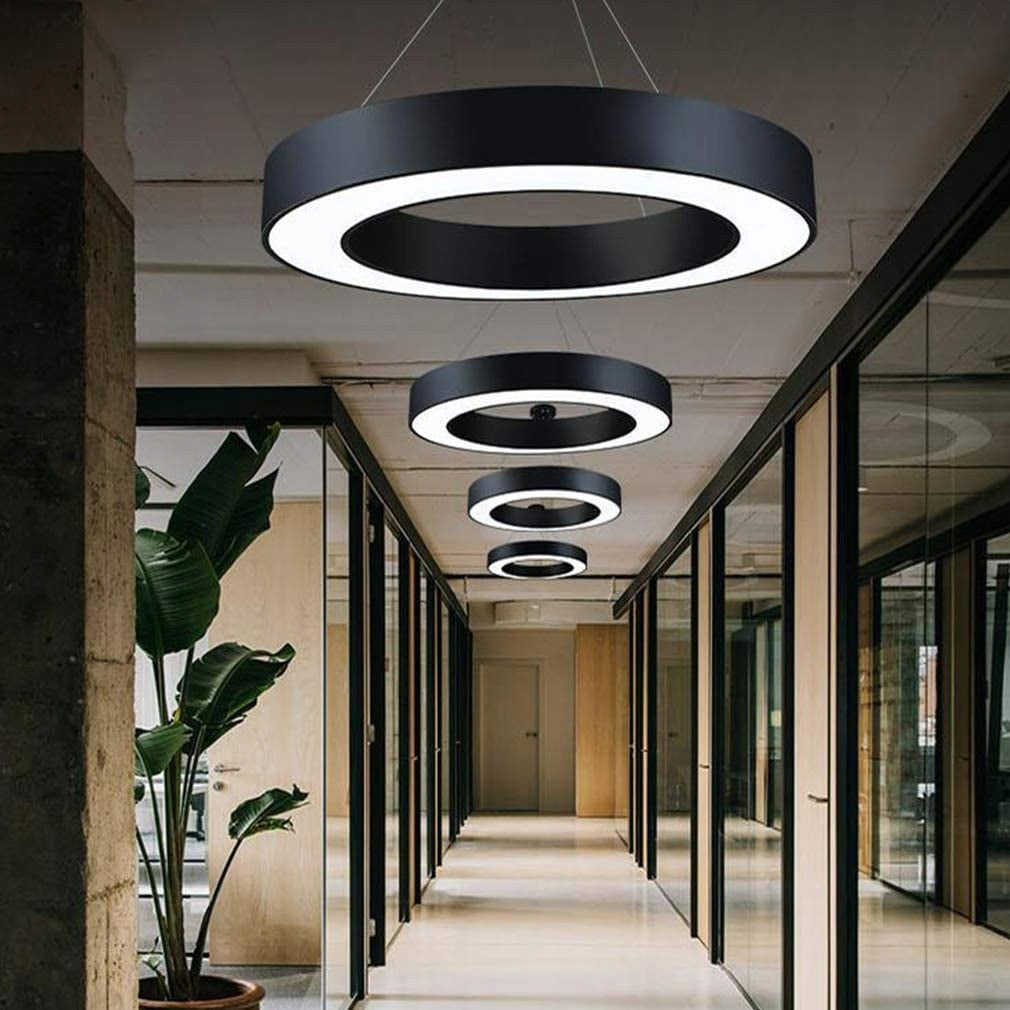 Kulaté kancelářské závěsné LED svítidlo 60 W, 80 cm