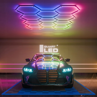 LED HEXAGON osvětlení do garáže 276 W