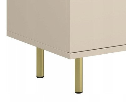 TV stolek FOCUS 135 cm – kašmír, zlaté nožky