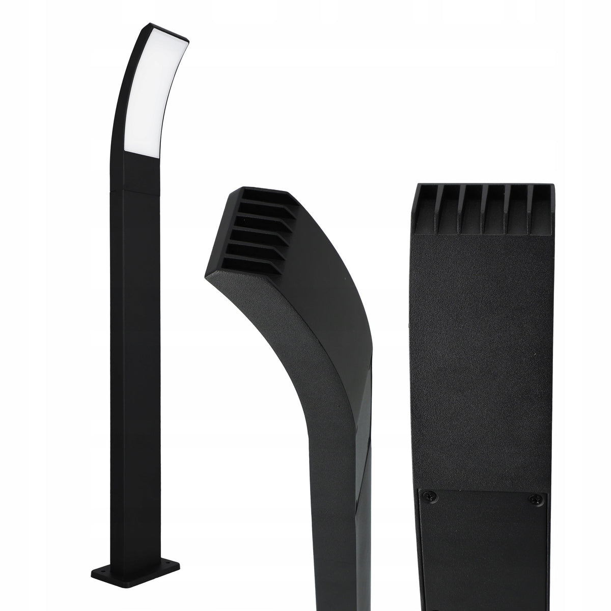 Černý venkovní osvětlovací sloupek 230 V, 80 cm, IP54