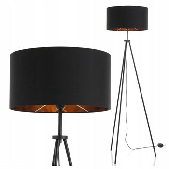 Černá stojací lampa E27