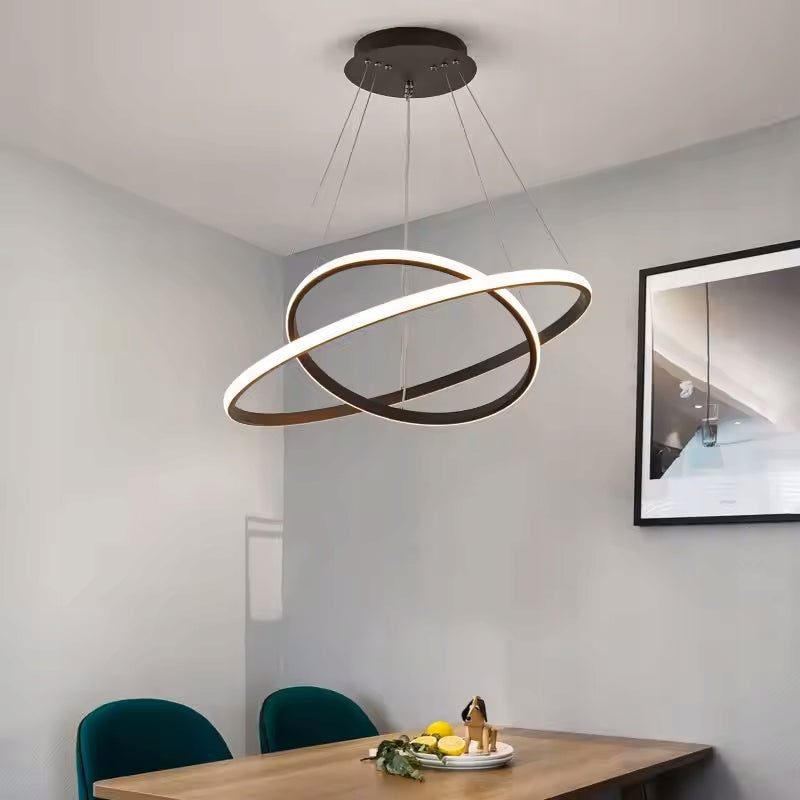 Černé LED závěsné svítidlo 49 W – neutrální bílá