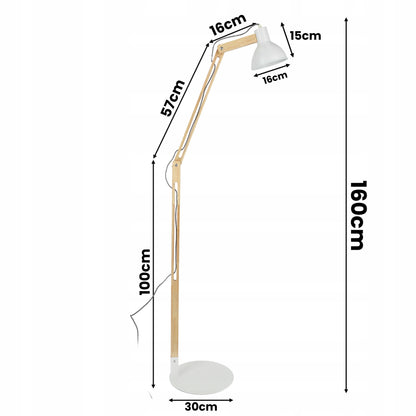 Stojací lampa E27, nastavitelná