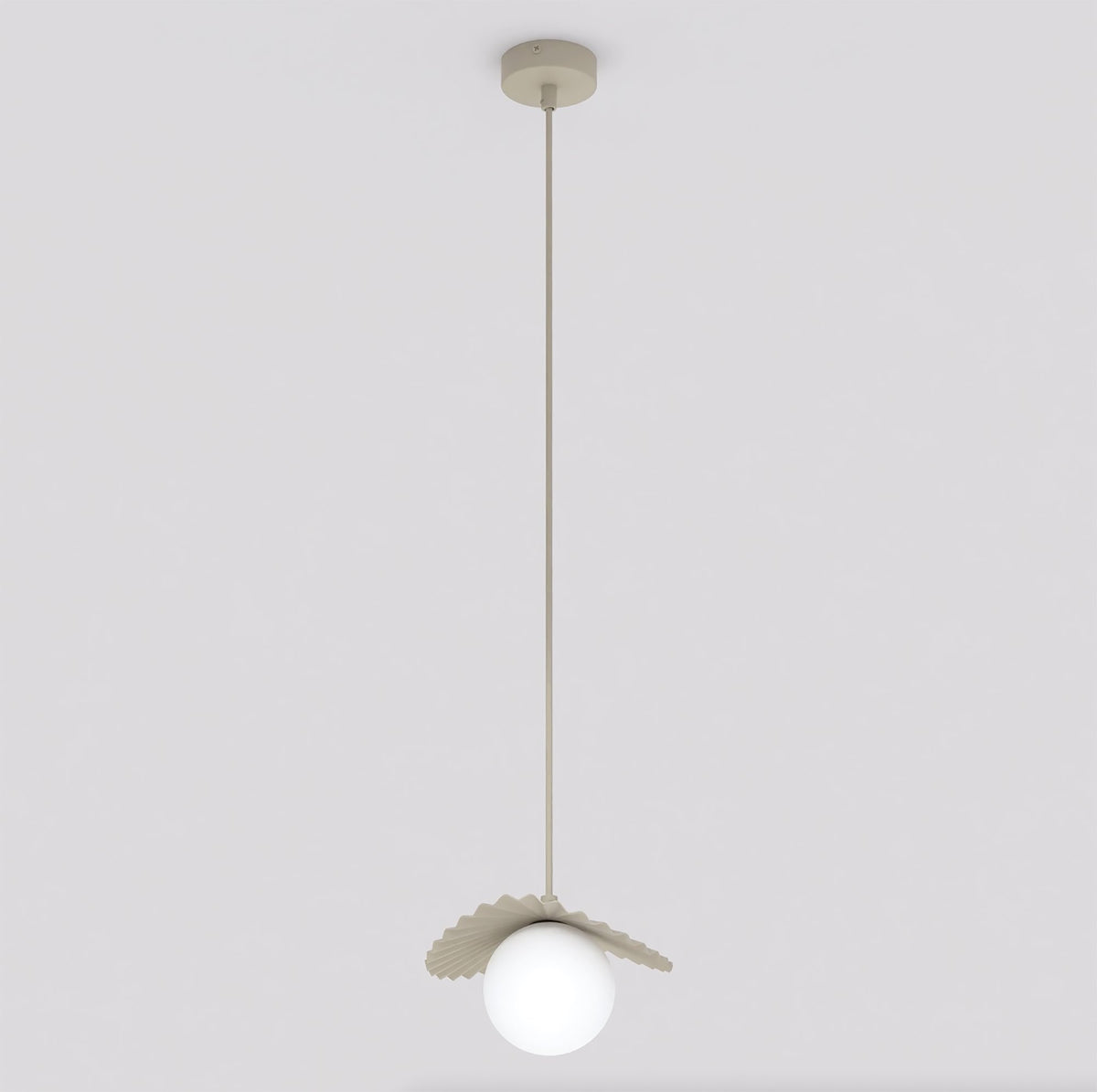 Závěsné svítidlo FLORA 1 – v odstínu moka, opálové sklo