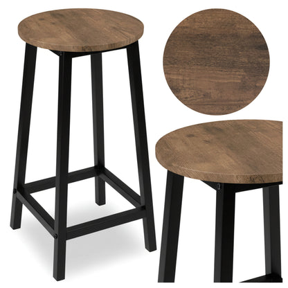 Barová židle Flint Rustic loft industrial dekor starého dubu