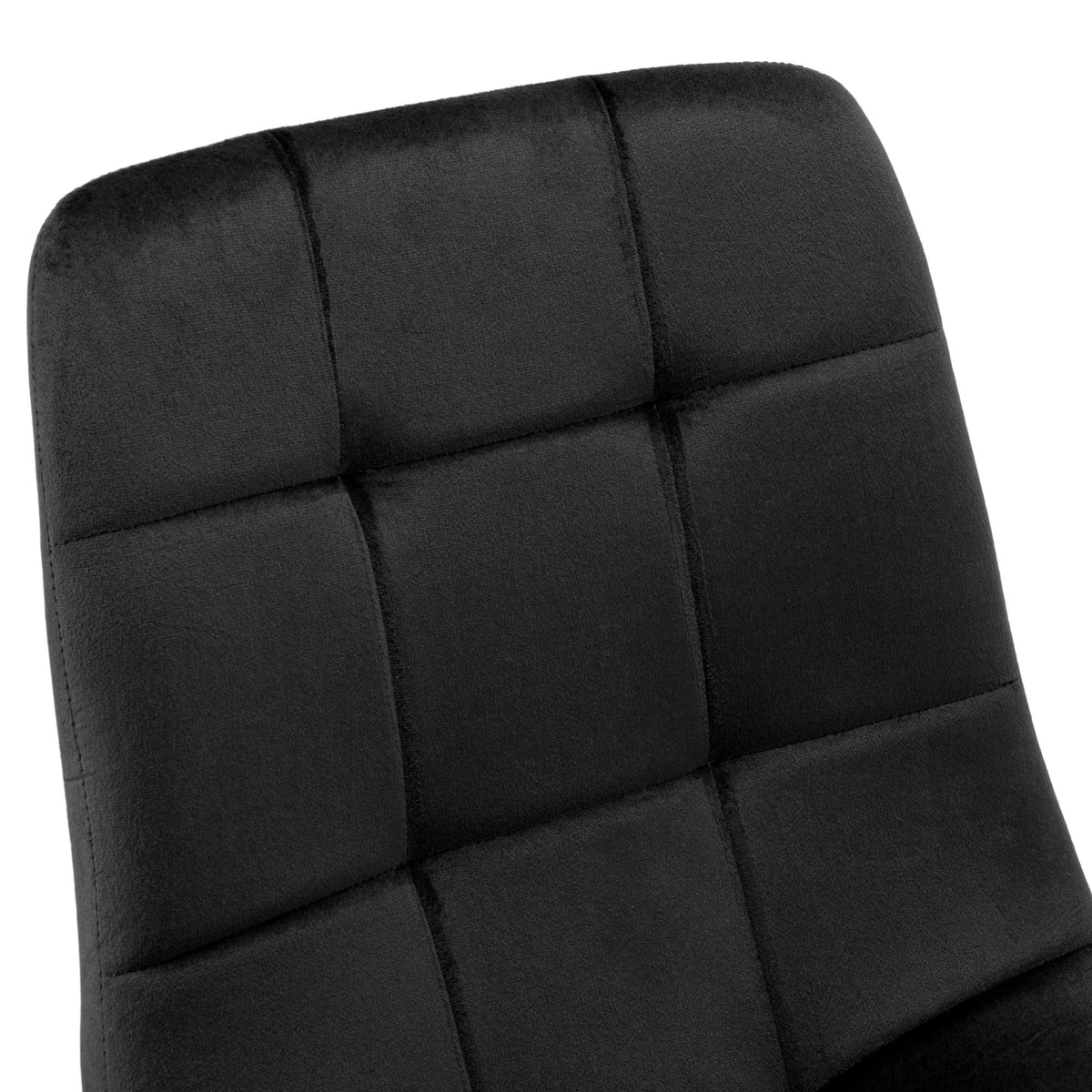 Sametová židle DENVER velvet černé