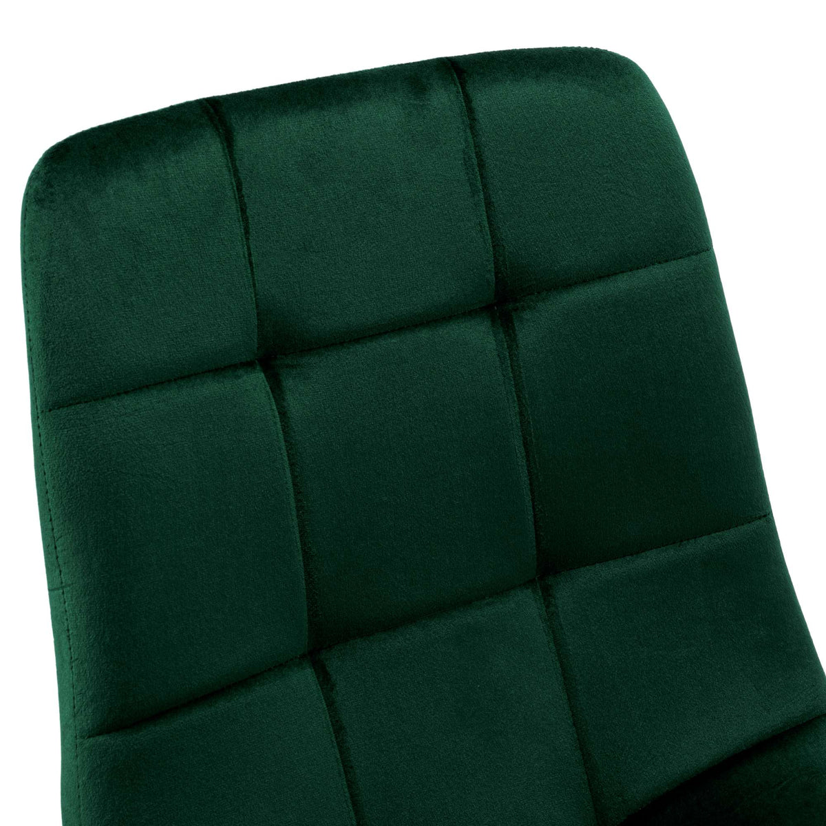 Sametová židle DENVER velvet tmavě zelené
