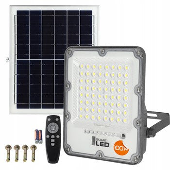 Solární LED reflektor 100 W, 1000 lm