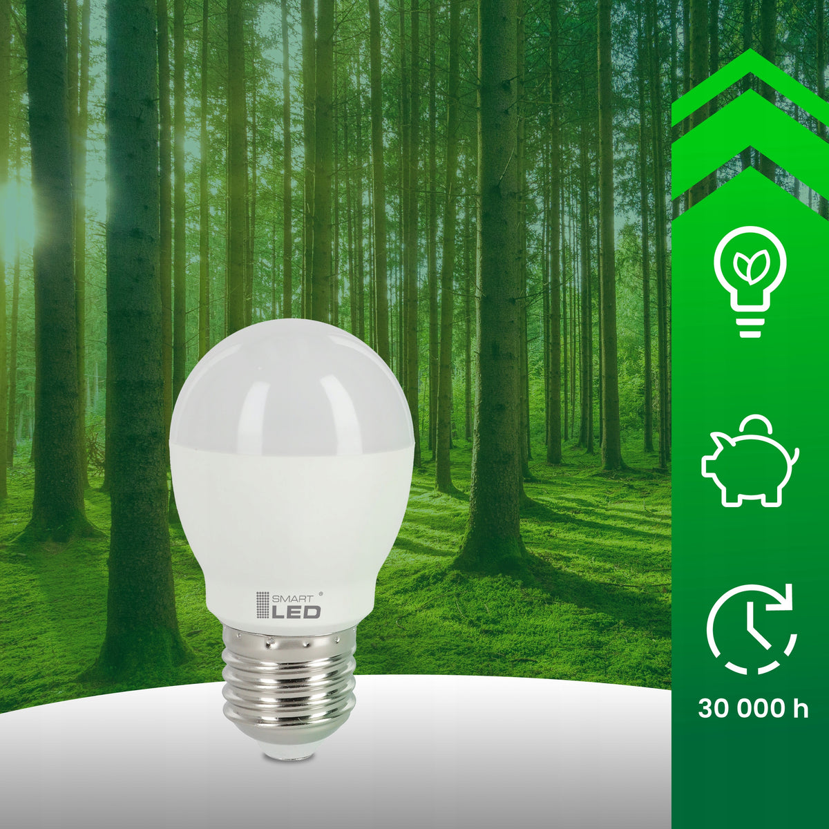 LED žárovka E27 10 W, 900 lm, 6000 K – studená bílá