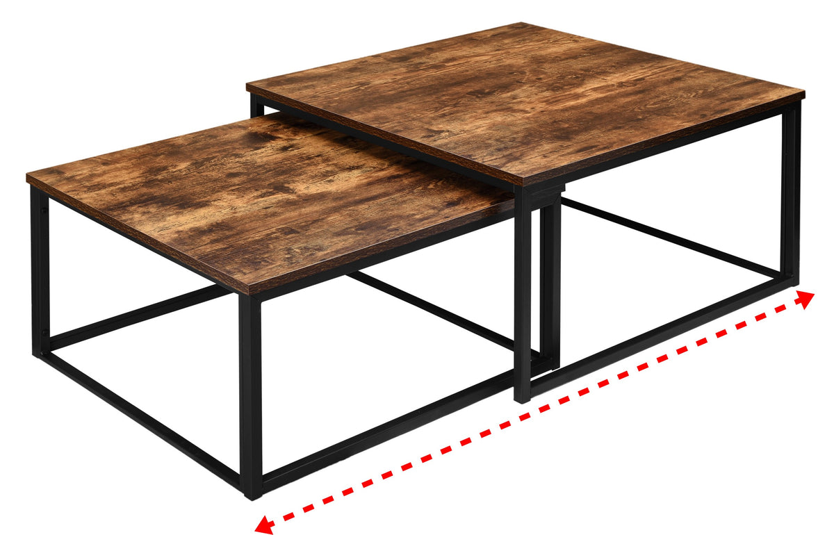 Konferenční stolky loft Velen Rustic dekor starého dubu