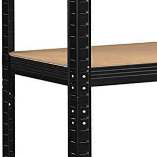 Skladový regál 5 úrovní černý 875 kg 180 x 90 x 40 cm