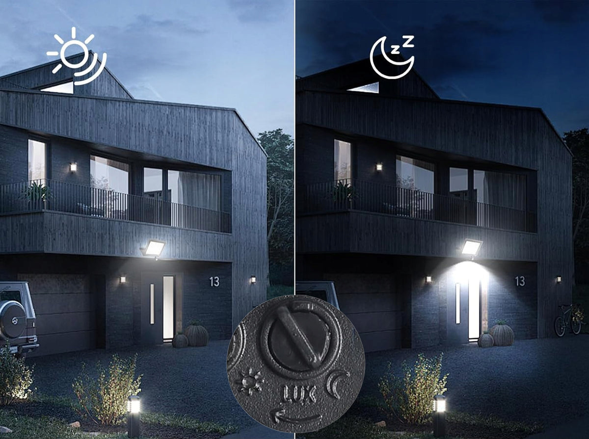 LED reflektor 100 W, 8000 lm, neutrální bílá 4500 K, IP65, 230 V, 24 × 23 cm