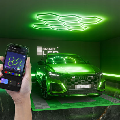 LED HEXAGON osvětlení do garáže 210 W