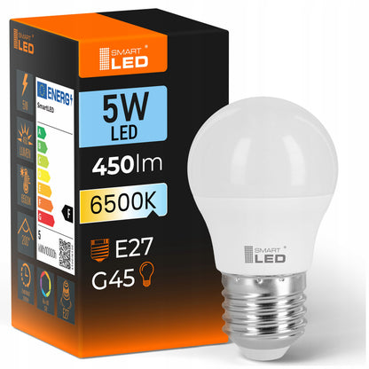LED žárovka E27 5 W, 450 lm, 6500 K – studená bílá