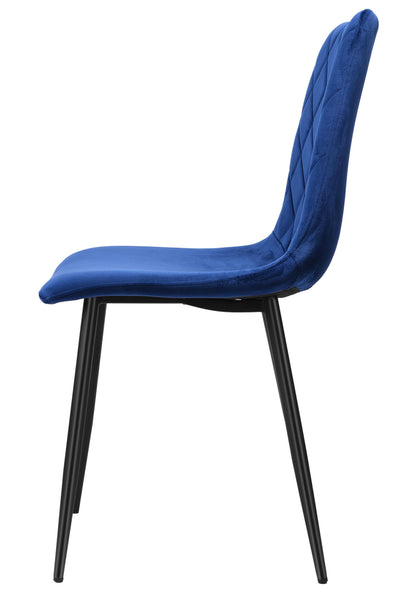 Čalouněná židle Dexter Velvet tmavě modrý