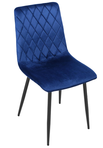 Čalouněná židle Dexter Velvet tmavě modrý