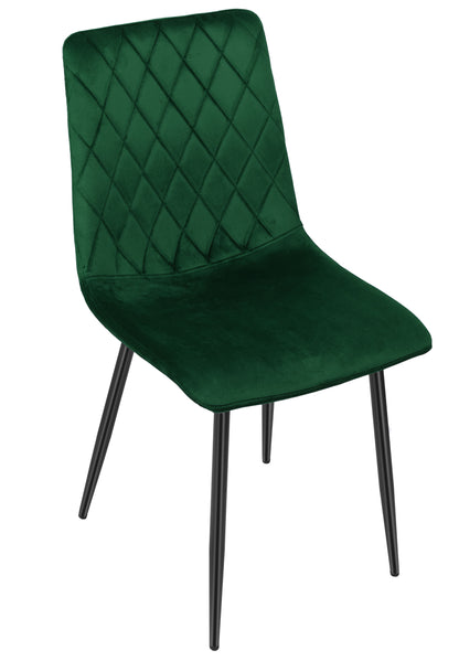 Čalouněná židle Dexter tmavě zelené velvet