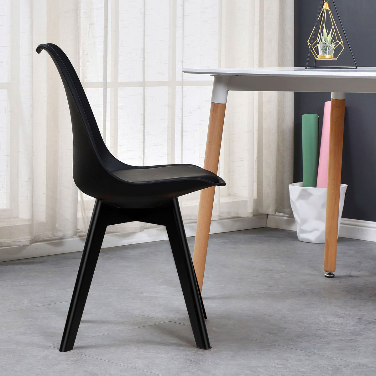 Židle moderní Nantes Black DSW černé