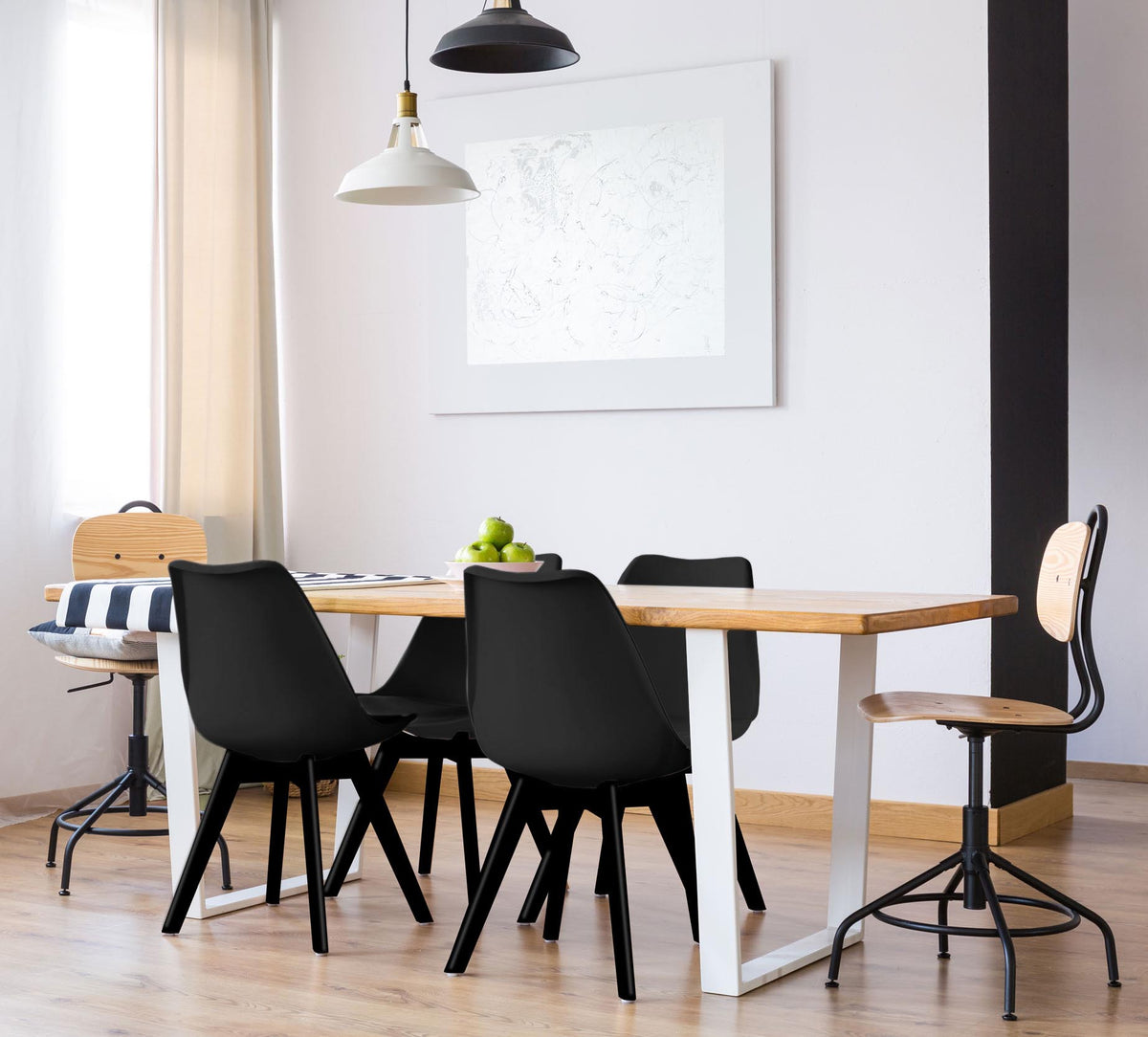 Židle moderní Nantes Black DSW černé